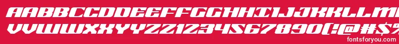 21gunsaluteexpandital Font – White Fonts on Red Background