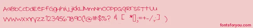 Más sobre la fuente Meghansfont2 fuente Meghansfont2 – Fuentes Rojas Sobre Fondo Rosa
