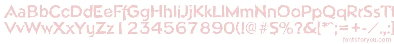 NapolirandomBold Font – Pink Fonts on White Background