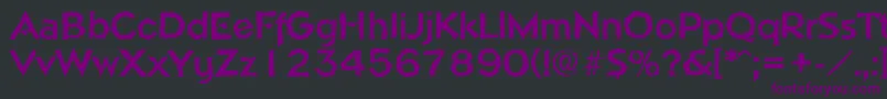 NapolirandomBold Font – Purple Fonts on Black Background