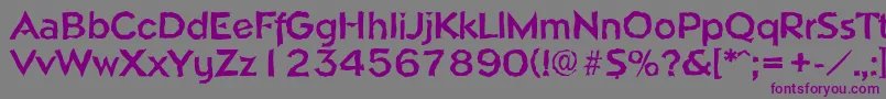 NapolirandomBold Font – Purple Fonts on Gray Background