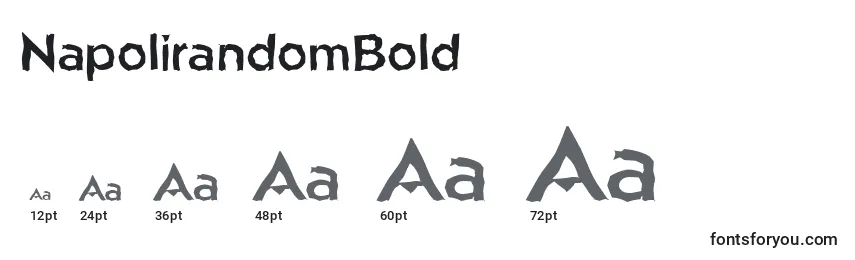 Размеры шрифта NapolirandomBold