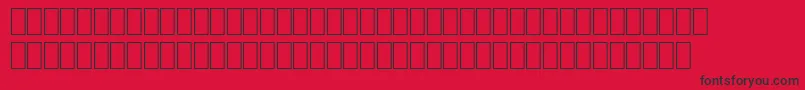 Fonte Wphv01nb – fontes pretas em um fundo vermelho