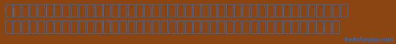 Wphv01nb Font – Blue Fonts on Brown Background