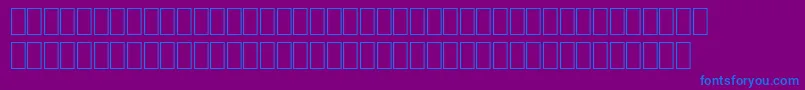 Fonte Wphv01nb – fontes azuis em um fundo violeta