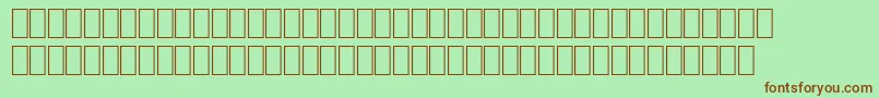 Шрифт Wphv01nb – коричневые шрифты на зелёном фоне