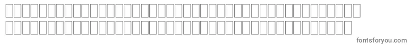 フォントWphv01nb – 白い背景に灰色の文字