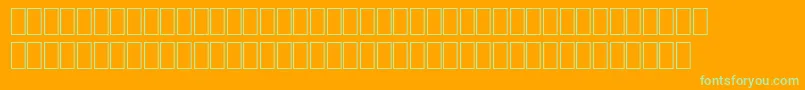 Wphv01nb Font – Green Fonts on Orange Background