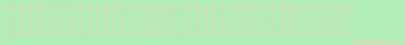 フォントWphv01nb – 緑の背景にピンクのフォント