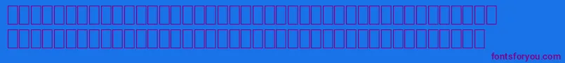 Wphv01nb Font – Purple Fonts on Blue Background