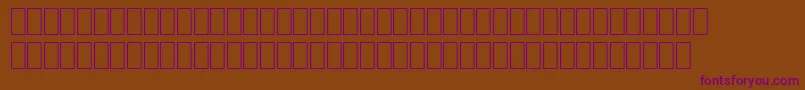 Wphv01nb Font – Purple Fonts on Brown Background