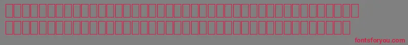 フォントWphv01nb – 赤い文字の灰色の背景