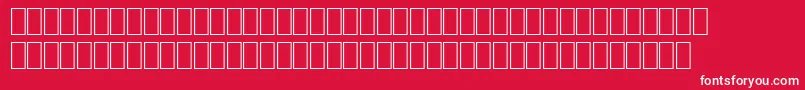 フォントWphv01nb – 赤い背景に白い文字