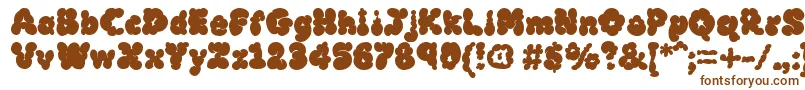 Mcklb Font – Brown Fonts on White Background