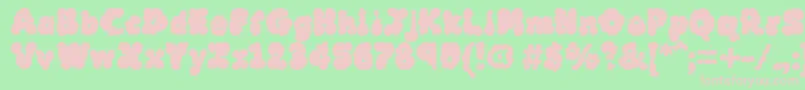 Mcklb Font – Pink Fonts on Green Background