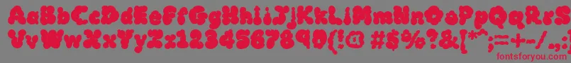 Mcklb Font – Red Fonts on Gray Background