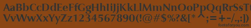 JaguarjcBold-Schriftart – Schwarze Schriften auf braunem Hintergrund