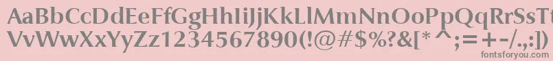 JaguarjcBold-Schriftart – Graue Schriften auf rosa Hintergrund