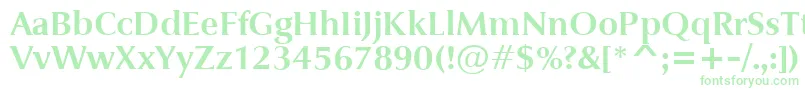 JaguarjcBold Font – Green Fonts on White Background