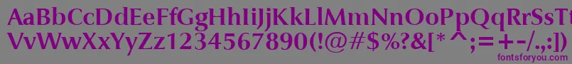 JaguarjcBold Font – Purple Fonts on Gray Background