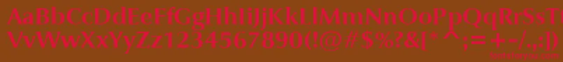 JaguarjcBold Font – Red Fonts on Brown Background