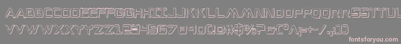 fuente WarEagle3DCondensed – Fuentes Rosadas Sobre Fondo Gris