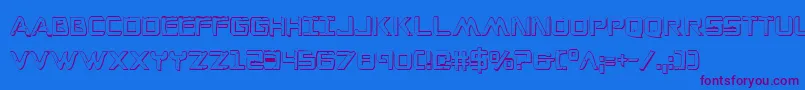WarEagle3DCondensed-fontti – violetit fontit sinisellä taustalla