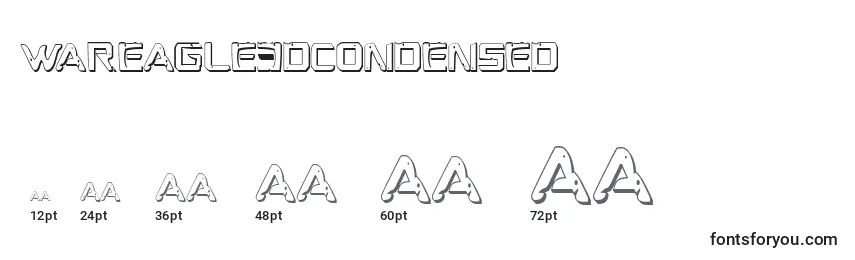 WarEagle3DCondensed Font Sizes