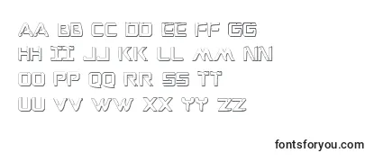 WarEagle3DCondensed Font