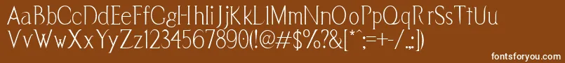 More about Vendetta Font Vendetta Font – White Fonts on Brown Background