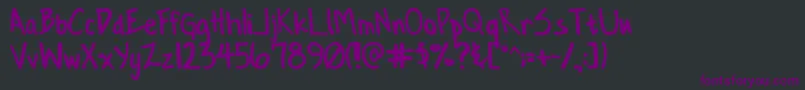 ConformityNormal Font – Purple Fonts on Black Background