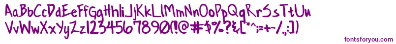 ConformityNormal Font – Purple Fonts on White Background