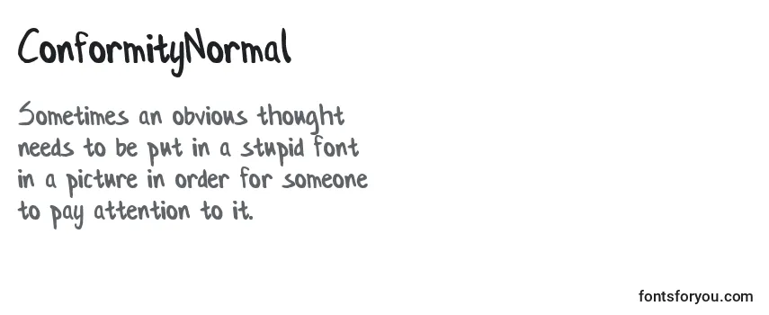 ConformityNormal Font
