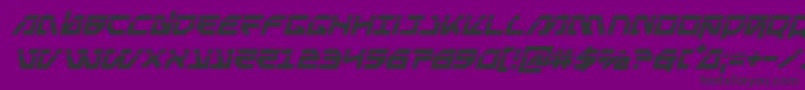 Metalstormlaserital Font – Black Fonts on Purple Background