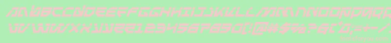 Metalstormlaserital Font – Pink Fonts on Green Background