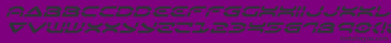 Oberondeuxexpandital Font – Black Fonts on Purple Background