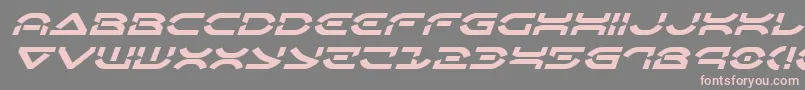 Oberondeuxexpandital Font – Pink Fonts on Gray Background