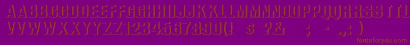 ReliefGroteskBold Font – Brown Fonts on Purple Background