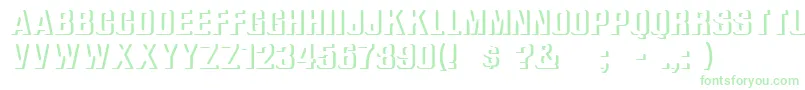 ReliefGroteskBold Font – Green Fonts on White Background