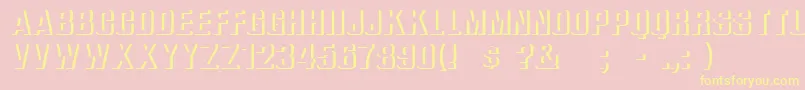 ReliefGroteskBold Font – Yellow Fonts on Pink Background