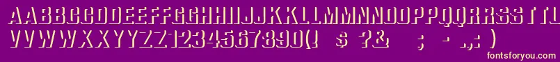 ReliefGroteskBold Font – Yellow Fonts on Purple Background