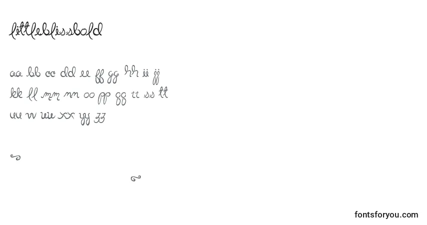 Fuente LittleBlissBold - alfabeto, números, caracteres especiales