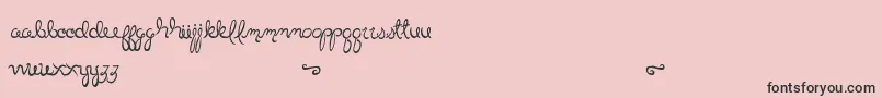 LittleBlissBold-Schriftart – Schwarze Schriften auf rosa Hintergrund