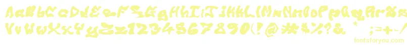 OldSkoolGraff-Schriftart – Gelbe Schriften