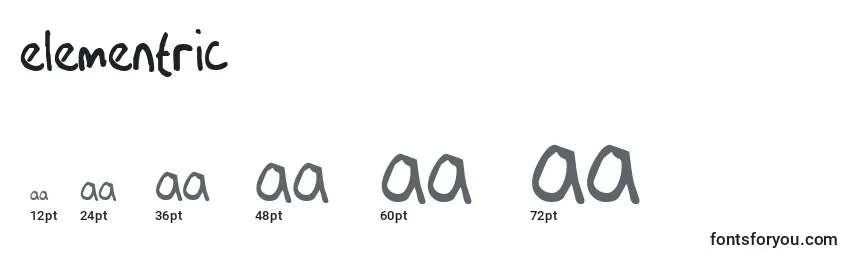 Elementric Font Sizes