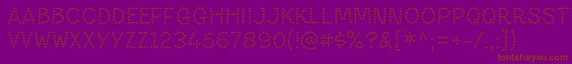 PaltimeheartRegular Font – Brown Fonts on Purple Background