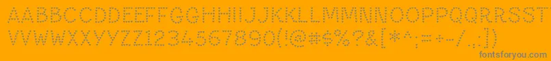 PaltimeheartRegular Font – Gray Fonts on Orange Background