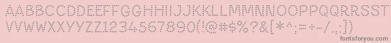 PaltimeheartRegular Font – Gray Fonts on Pink Background