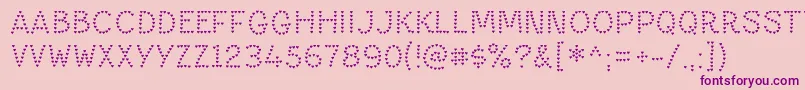 PaltimeheartRegular Font – Purple Fonts on Pink Background