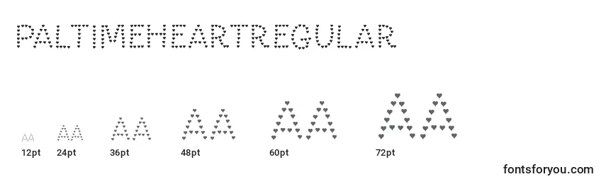PaltimeheartRegular Font Sizes